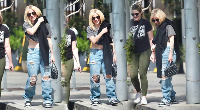 Avril Lavigne Sends Beverly Hills Into a Frenzy with Braless Underboob Tease!
