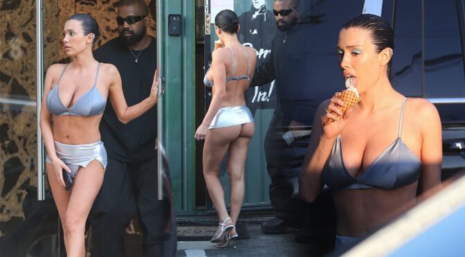 Bianca Censori Breaks the Internet Again: Big Breasts and Bare Ass on Full Display at Melrose Tanning Salon!