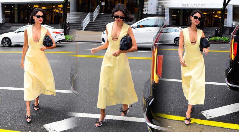 Gorgeous Eiza Gonzalez Dazzles in Yellow, Flaunting Irresistible Cleavage