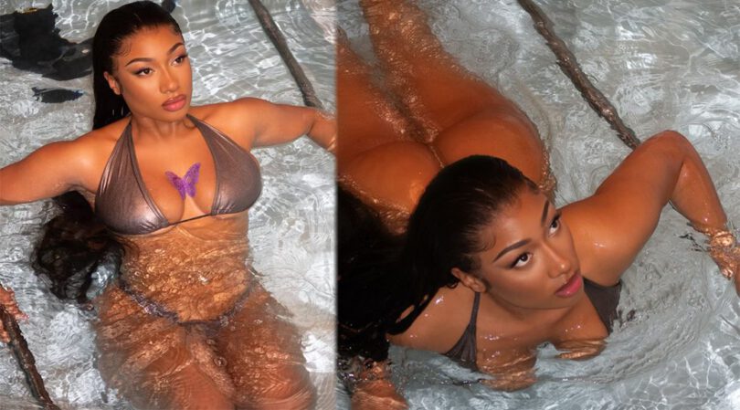 Sizzling Hot Girl Summer Tour: Megan Thee Stallion Dazzles in Tiny Thong Bikini, Flaunting Big Ass and Sexy Boobs