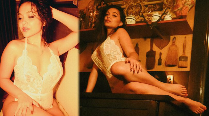 Stella Hudgens: Sensational in Erotic White Lingerie – Explore Her Alluring Body!