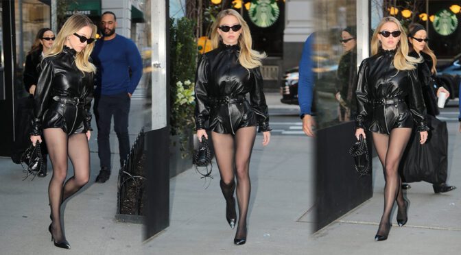 Sydney Sweeney’s Leggy Affair: Stocking Sensation in the Heart of New York!