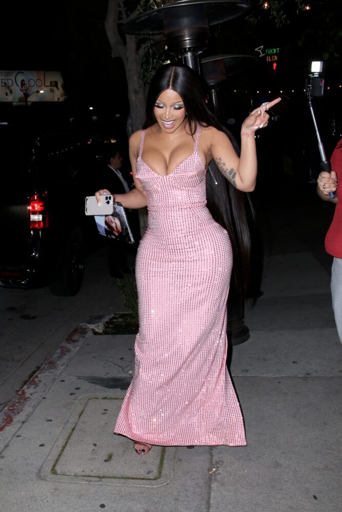 Cardi B Big Cleavage West Hollywood