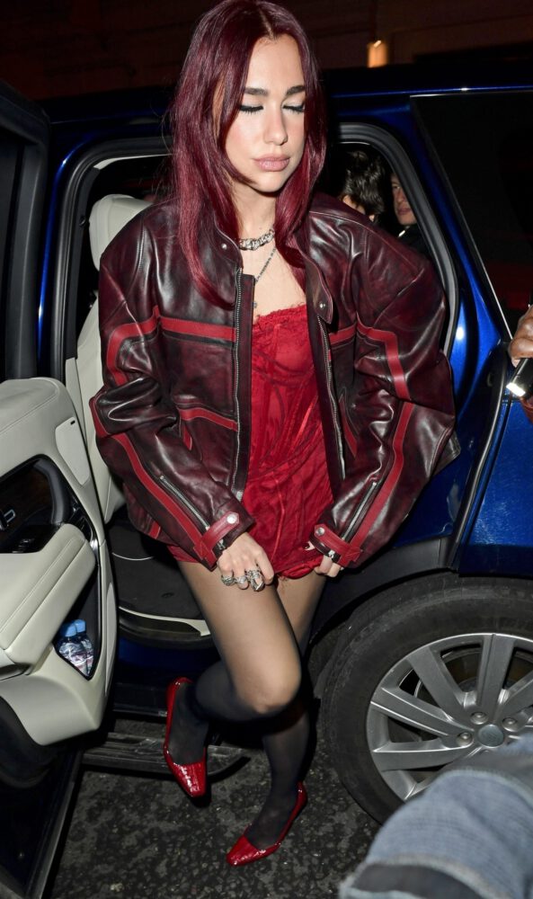 Dua Lipa Fiery Fashion Brit Awards Afterparty