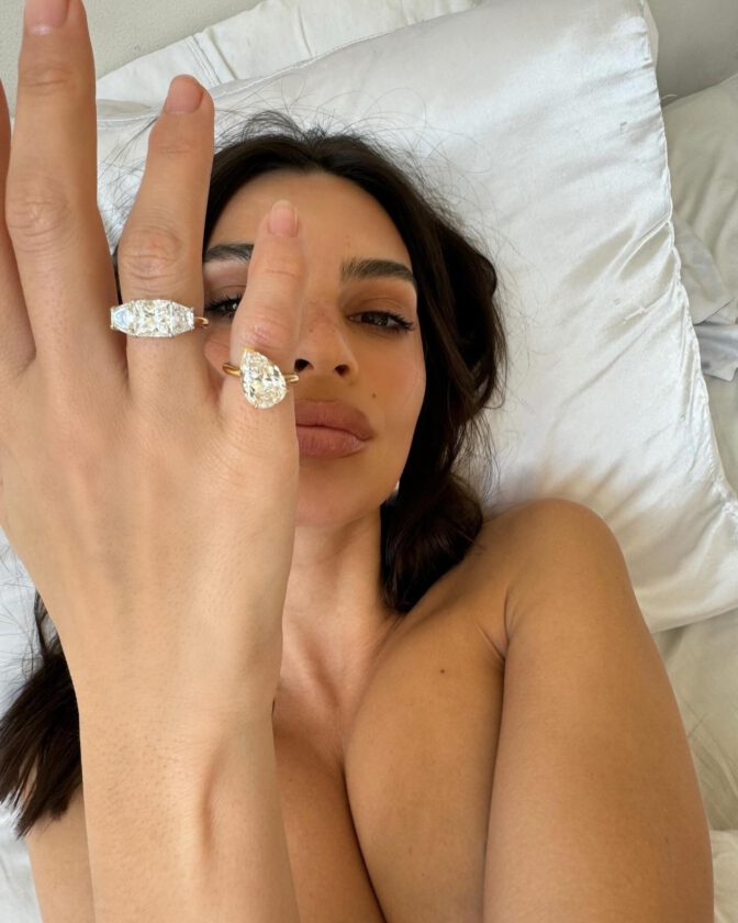 Emily Ratajkowski Topless Tease