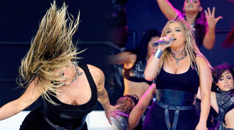 Bebe Rexha Stuns with Her Massive Assets at 2024 Coachella: Huge Breasts and Sexy Cleavage On Full Display!