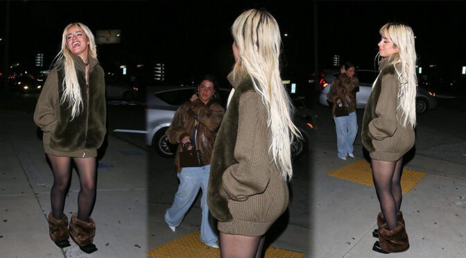Black Stockings Seduction: Camila Cabello’s Allure at the Nice Guy Club!