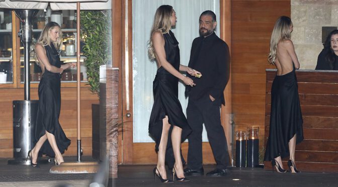 Candice Swanepoel Wows in Sexy Black Dress at Malibu Event!