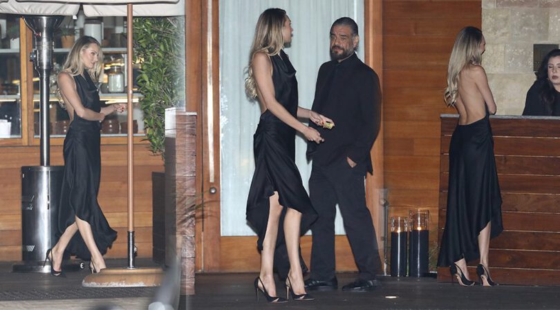 Candice Swanepoel Wows in Sexy Black Dress at Malibu Event!