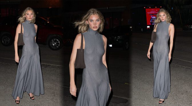 Sensational Elsa Hosk Goes Braless, Flaunts Sexy Body at Vinivia App Launch