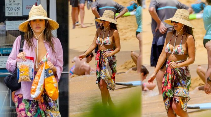 Beach Bombshell: Jessica Alba’s Stunning Bikini Look Takes Hawaii by Storm!