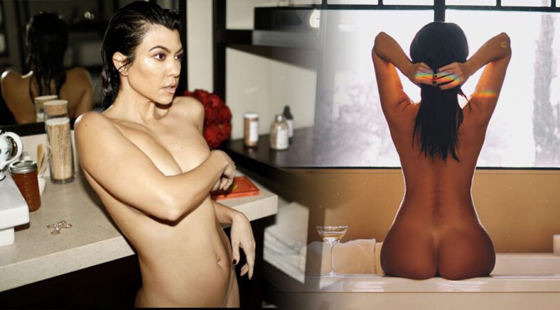 Kourtney Kardashian Flaunts Sexy Topless Figure in Exclusive Photo Shoot Outtakes! (NSFW)
