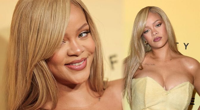 Rihanna’s Mesmerizing Cleavage Steals Spotlight at Fenty Beauty Launch