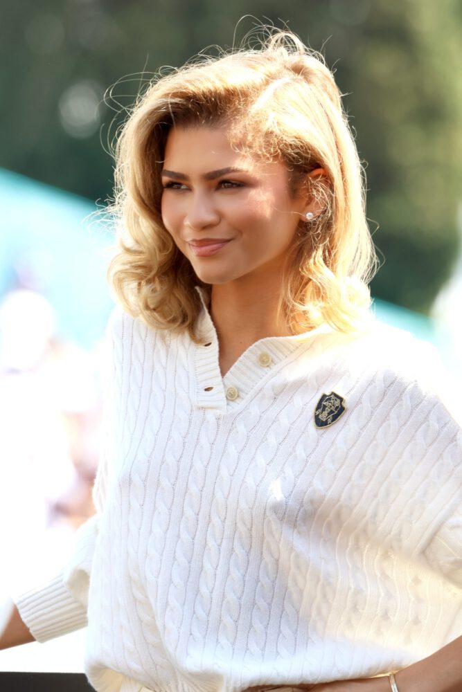 Zendaya Braless Beauty Monaco Photocall