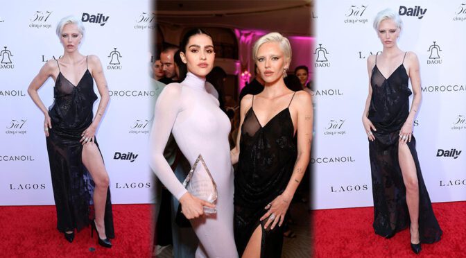 Delilah Belle Hamlin Bares All in See-Through Dress at Fashion LA Awards
