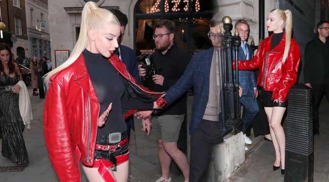 Anya Taylor-Joy’s Braless Beauty: See-Through Top and Skimpy Skirt Stun in London!