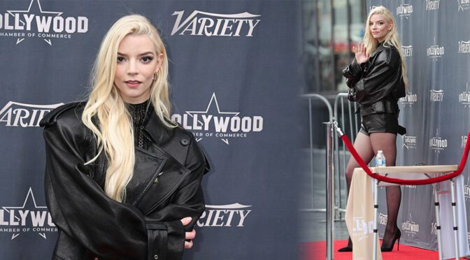 Anya Taylor-Joy’s Sexy, Leggy Look at Chris Hemsworth’s Walk of Fame Celebration