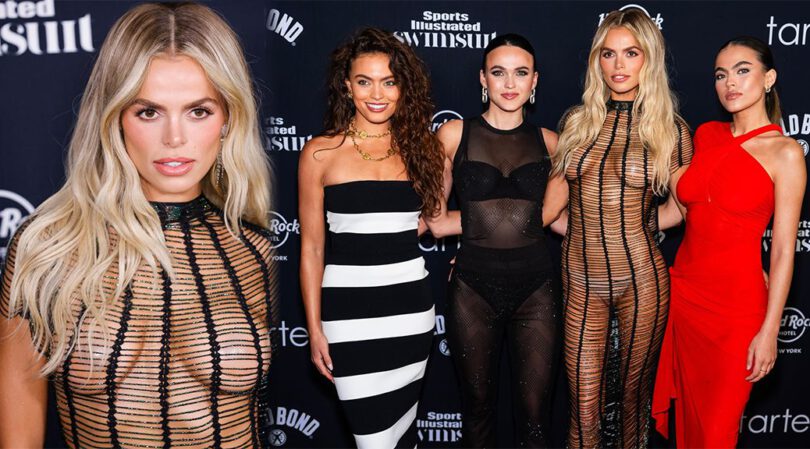 Brooks Nader Dares in Scandalous See-Through Dress at Sports Illustrated Swimsuit Issue Launch Party
