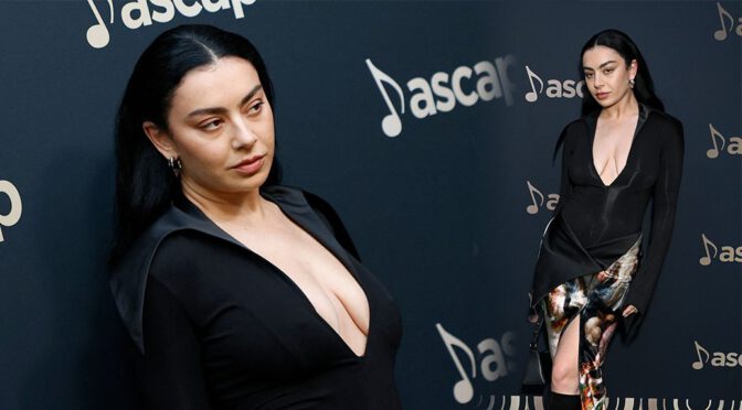 Charli XCX Turns Heads with Braless Look at 2024 ASCAP Pop Music Awards