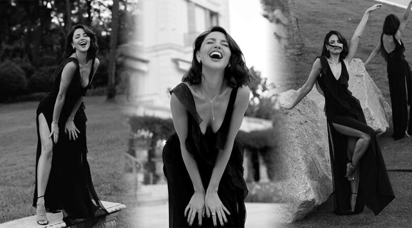 Eiza Gonzalez’s Cannes Captivation: Black Dress, Beautiful Legs, and Sexy Cleavage