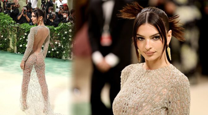 Emily Ratajkowski Drops Jaws at Met Gala: Unleashing Bare Boobs & Ass Sensation!