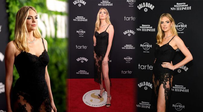 Kate Upton Turns Heads with Sexy Legs at Sports Illustrated Swimsuit Issue Launch