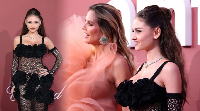 Jaw-Dropping Va-Va-Voom! Leni Klum’s Voluptuous Cleavage Steals the Show at Amfar Gala