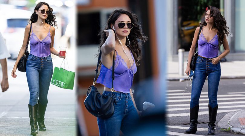 Eiza Gonzalez’s Stunning Jeans and Lace Combo: A Tease of Beauty and Sexy Cleavage in NYC!