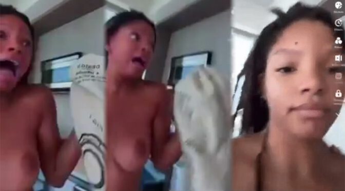 Halle Bailey’s Oops Moment: Sexy Topless TikTok Video Exposes Her Bare Boobs