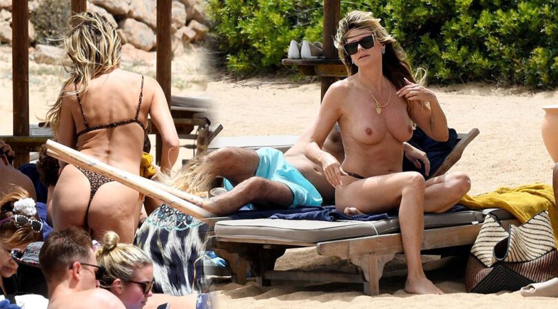 Heidi Klum’s Topless Beach Vacation: Paparazzi Catch Her Bare-Chested in Sardinia