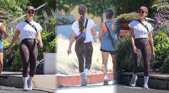 Jessica Alba’s Booty in Leggings: A Sexy Sight in Beverly Hills!