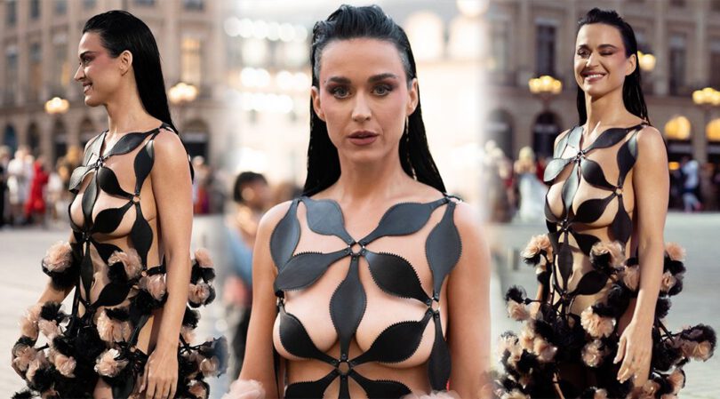 Scandalous! Katy Perry Flaunts Big Breasts in Sexy Outfit in Paris