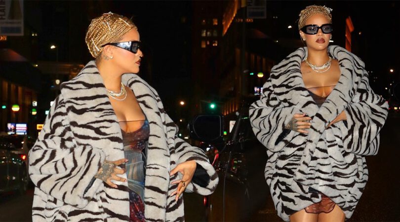 Rihanna’s Nipslip: Pop Star’s Sexy Cleavage Steals the Spotlight at NYC Party