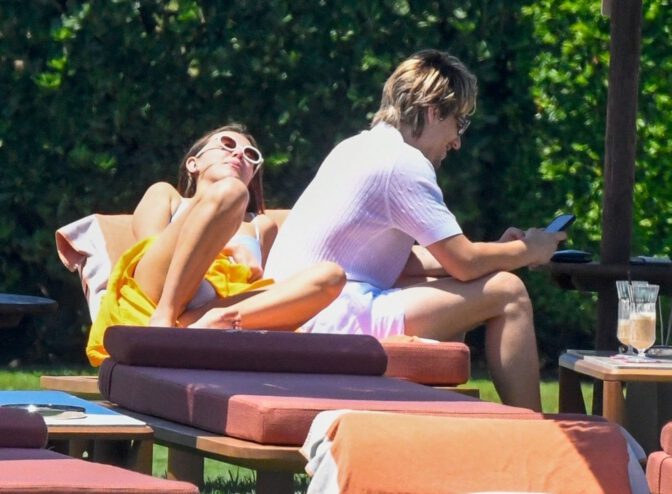 Millie Bobby Brown Thong Swimsuit Sexy Poolside Paparazzi