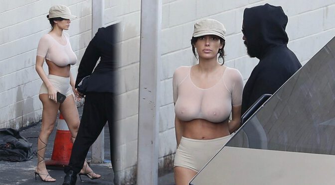 Bianca Censori Shocks L.A. in See-Through Top – Massive Tits Exposed! (NSFW)