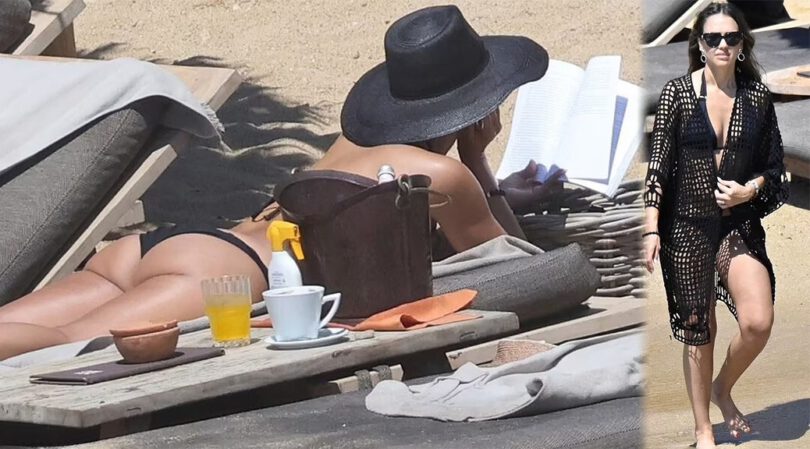 Jessica Alba’s Hot Black Bikini Look and Booty Steal the Show!