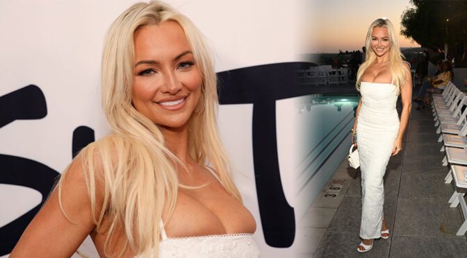 Gorgeous Lindsey Pelas Flaunts Big Boobs at Sutton Brands Event