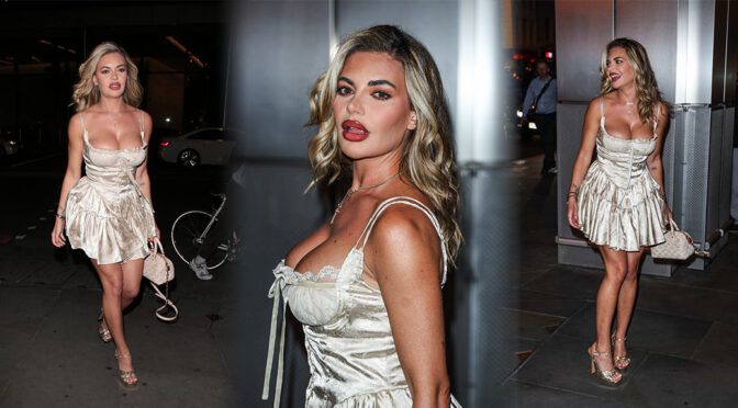 Megan Barton-Hanson Flaunts Big Breasts at Sushi Samba: Spectacular Cleavage!