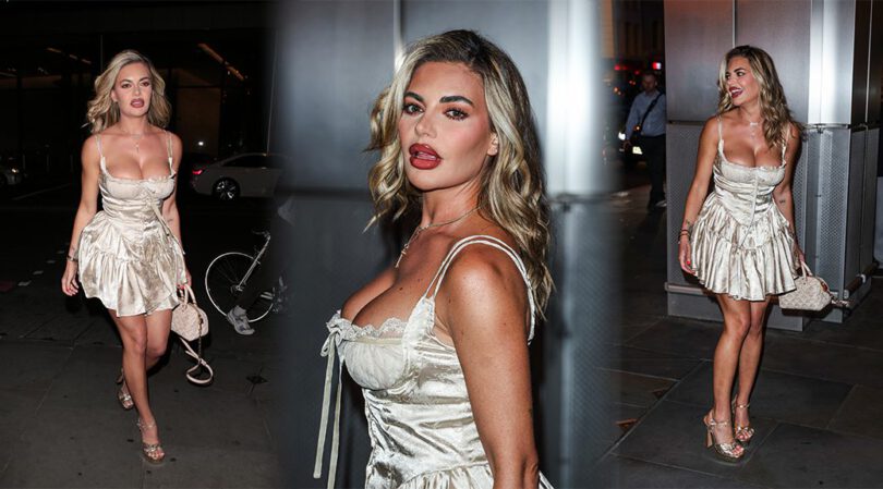 Megan Barton-Hanson Flaunts Big Breasts at Sushi Samba: Spectacular Cleavage!