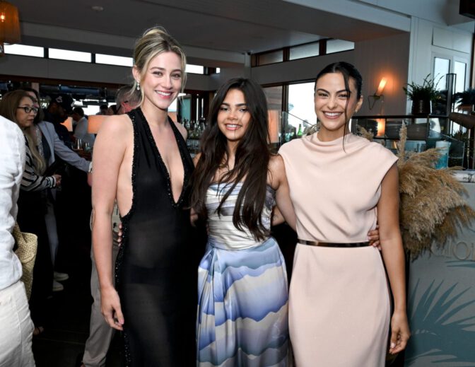 Lili Reinhart Sexy Sheer Dress Panties Armani Event