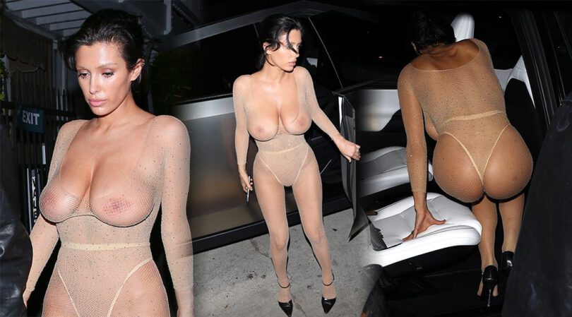 Bianca Censori’s Near-Naked Look: Bare Boobs Steal the Show at Giorgio Baldi (NSFW)