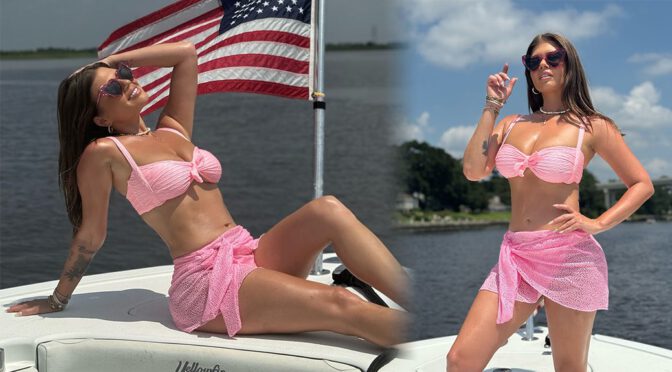 Chanel West Coast Flaunts Her Sexy Curves in Tiny Pink Bikini on Yacht