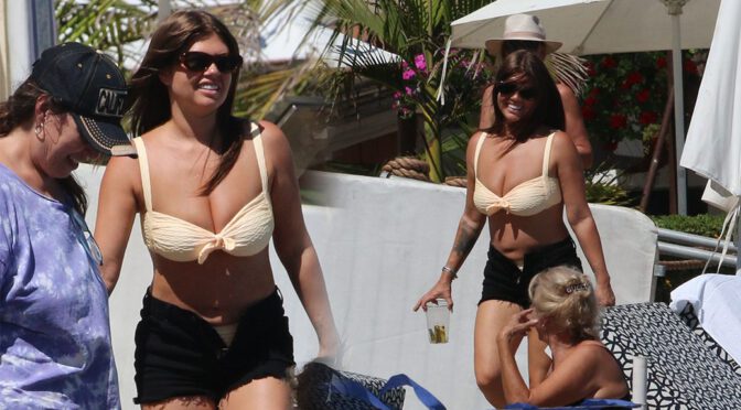 Chanel West Coast Flaunts Her Big Breasts in Bikini on Malibu Beach