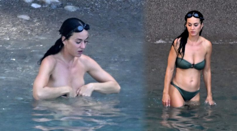 Katy Perry’s Steamy Italian Getaway: Small Bikini Struggles to Hold Her Ample Boobs