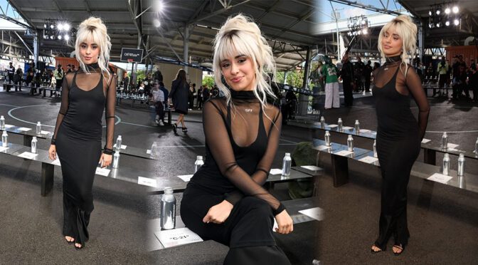 Camila Cabello Stuns in Chic Black Dress at Off-White’s New York Fashion Show