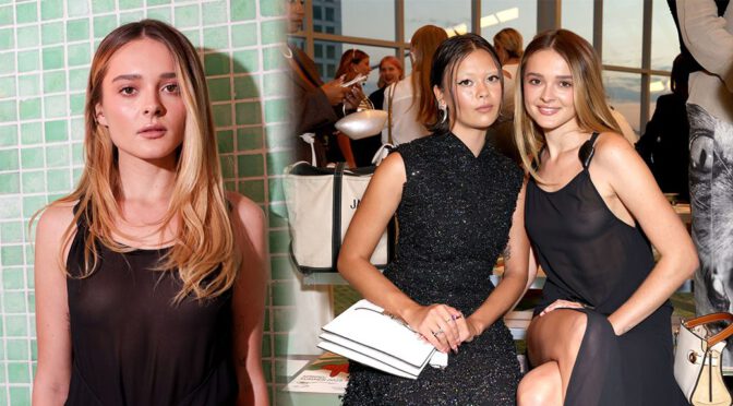 Charlotte Lawrence Bares All in Sexy Sheer Dress at New York Fashion Show