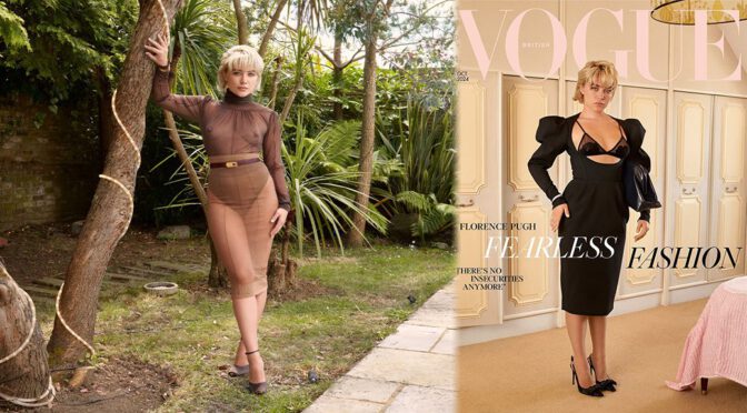 Florence Pugh Dares in See-Through for British Vogue: Boobs Out, Nipples on Display