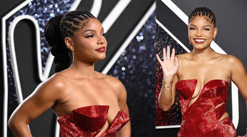Halle Bailey Flaunts Her Sexy Boobs at the VMAs – Cleavage Perfection!