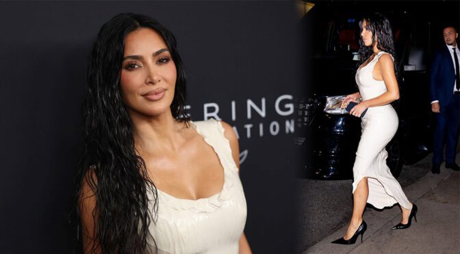 Kim Kardashian Flaunts Her Famous Curves in a Gorgeous Dress at Kering’s Gala