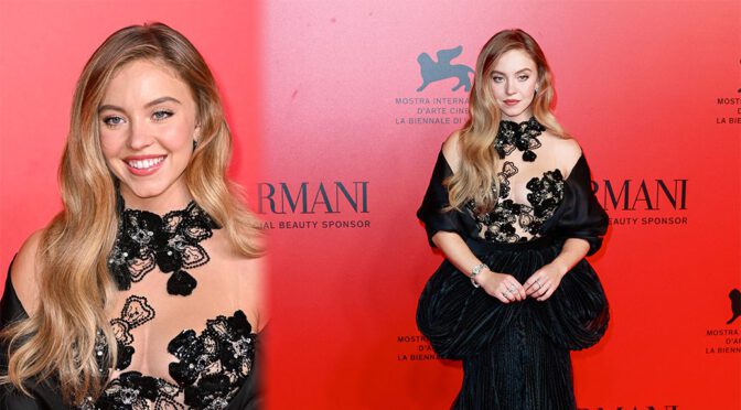 Gorgeous Sydney Sweeney Flaunts Her Boobs at Armani Beauty Dinner!